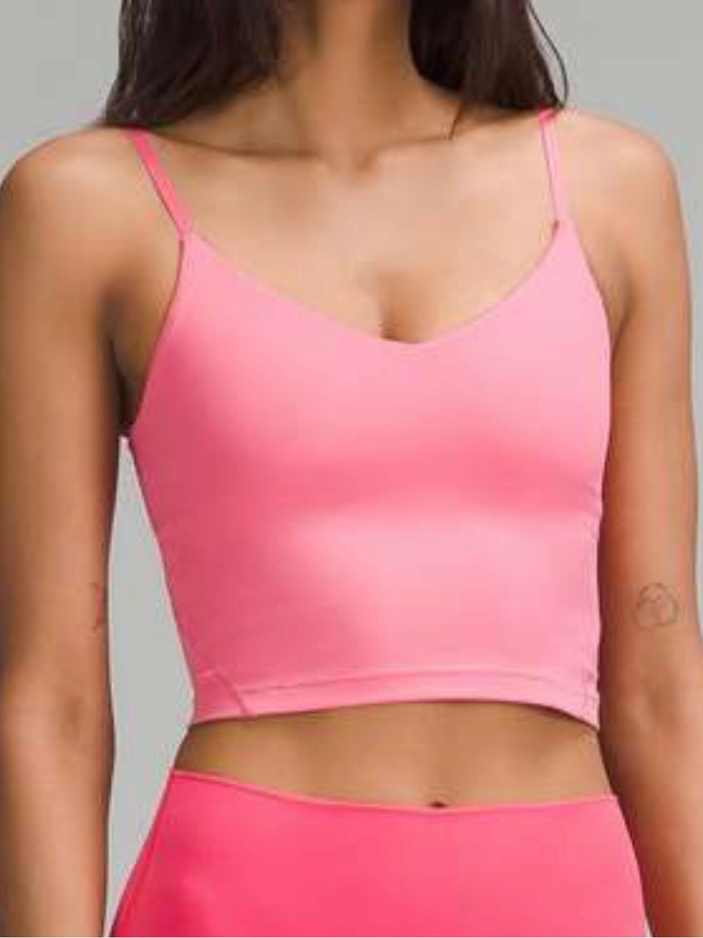 Lululemon Align Cropped Cami Tank Top *Light Support, A/B Cup
Sakura Pink
